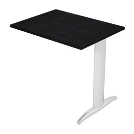 Allungo reversibile dx/sx per scrivanie Easy - 80 x 60 cm - Nero venato/metal cromato