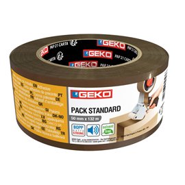 102016 Nastro adesivo - 5 cm x 132 m - PLP - avana - Geko