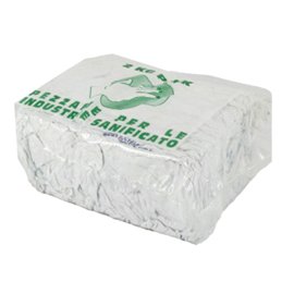 102043 Stracci - per pulizia industriale - 2 kg - bianco