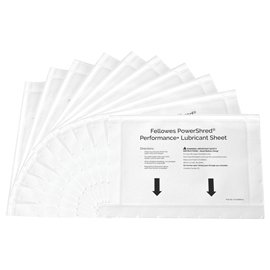 Foglio lubrificante Performance - per distruggidocumenti - Fellowes - conf. 10 pezzi