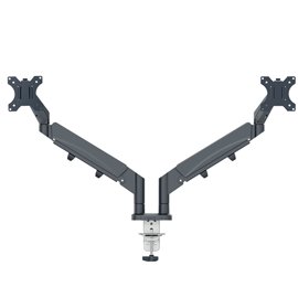 Braccio salvaspazio - per 2 monitor - grigio scuro - Leitz