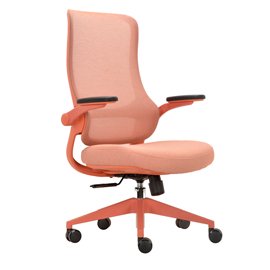 Seduta operativa ergonomica Aurora CHLN18 - braccioli regolabili - rosso - Unisit