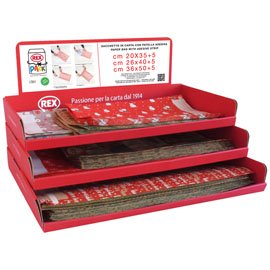 Sacchetto regalo - fantasia Natale assortite - c/patella adesiva - Rex Sadoch - expo 150 pezzi