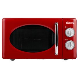 Forno a microonde vintage - con cottura combinata - 20 L - rosso - Girmi
