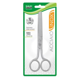 25767 Forbice 056 - punta tonda - 15 cm - acciaio inox - Lebez