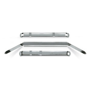 Pressini fermafogli - metallo - 12 x 80 mm - Lebez - conf. 50 pezzi