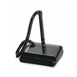 26268 Stiloforo con base in plastica - nero - con spirale - Lebez