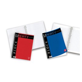 28573 Blocco Liberty Block spirale - 5 mm - 220 x 290 mm - 70 gr - 80 fogli - Pigna