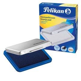 30443 Cuscinetto per timbri - 5 x 7 cm - blu - Pelikan