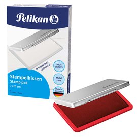30447 Cuscinetto per timbri - 7 x 11 cm - rosso - Pelikan
