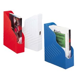 30607 Portariviste Magazine Rack - 25 x 32 cm - dorso 8 cm - blu - Rexel