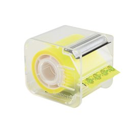 30833 Nastro adesivo con dispenser Memograph - 50 mm x 10 m - PVC - giallo - Eurocel