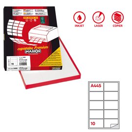 Etichette adesive A/445 - in carta - permanenti - 99