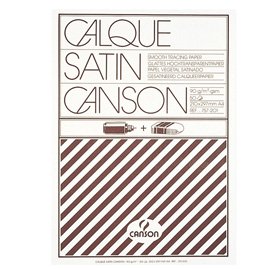 Blocco carta lucida satinata per disegno manuale - A4 - 50 fogli - 90gr - Canson
