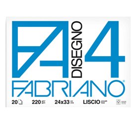 34931 Album F4 - 24 x 33 cm - 20 fogli - 220 gr - liscio - Fabriano