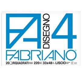 34935 Album F4 - 33 x 48 cm - 220 gr - 20 fogli - liscio squadrato - Fabriano