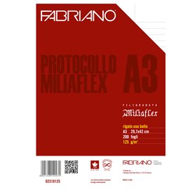 36779 Foglio protocollo - A4 - uso bollo - 125 gr - Fabriano - conf. 200 pezzi