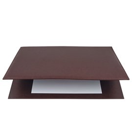 38900 Sottomani doppio in similpelle - marrone scuro - 48 x 32cm - City Time