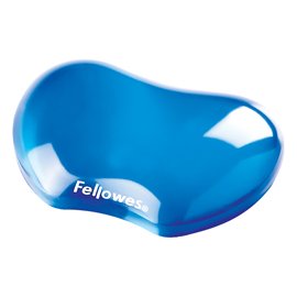 40292 Poggiapolsi in gel - blu trasparente - Fellowes