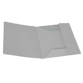 Cartellina 3 lembi - 200 gr - 25 x 33 cm - cartoncino manilla - grigio - Cartotecnica del Garda - conf. 50 pezzi