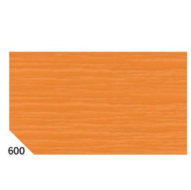 46551 Carta crespa - 50 x 250 cm - 48 gr - arancione 600 - Rex Sadoch - conf.10 rotoli