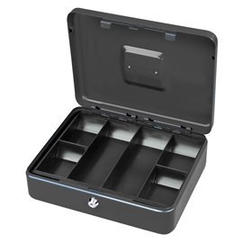 Cassetta portavalori Secur - 15 x 11 x 7 cm - grigio - Metalplus