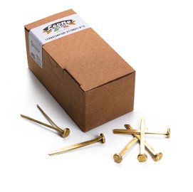 49775 Fermacampioni ottonati - n. 12 - 7 cm - Leone - conf. 100 pezzi