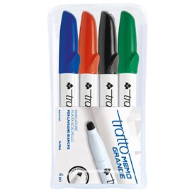 49957 Pennarello a secco Tratto Memo per lavagne cancellabili - punta a scalpello - tratto 6