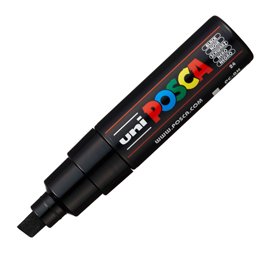 Marcatore a base d'acqua Uni Posca PC8K - punta large a scalpello 8