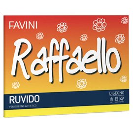 Album Raffaello - 24 x 33 cm - 100gr - 20 fogli - ruvido - Favini
