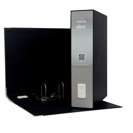Registratore Dox 2 - dorso 8 cm - protocollo 23 x 34 cm - grigio chiaro - Esselte Dox