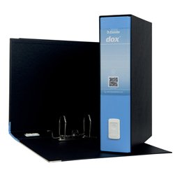 51246 Registratore Dox 2 - dorso 8 cm - protocollo 23 x 34 cm - azzurro - Esselte Dox