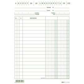 Schede - 2 colonne - 17 x 12 cm verticale - Edipro - conf. 100 pezzi