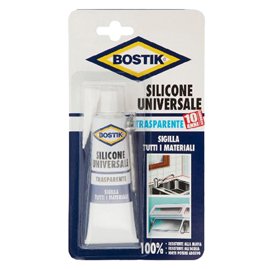 53121 Silicone Universale - 60 ml - trasparente - Bostik