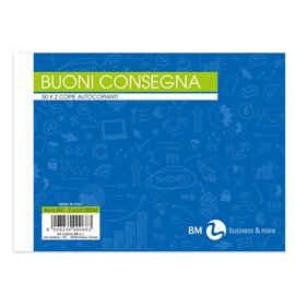 Blocco buoni di consegna - 50 fogli x 2 copie ricalcanti - 165 x 120 mm - BM