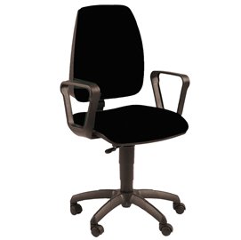 55327 Seduta operativa Jupiter JUBR - con braccioli inclusi - nero - Unisit