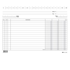 56342 Schede - 3 colonne - 17 x 24 cm orizzontale - Edipro - conf. 100 pezzi