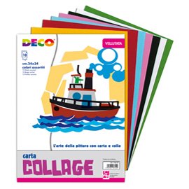 56743 Album collage 710/10 - 24 x 34 cm - 10 fogli - carta velluto - 130 gr - DECO