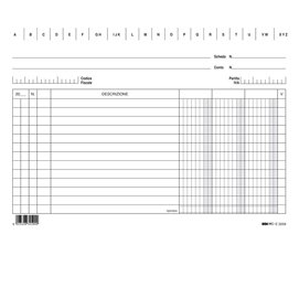 56802 Schede - 3 colonne - 15 x 21 cm orizzontale - Edipro - conf. 100 pezzi