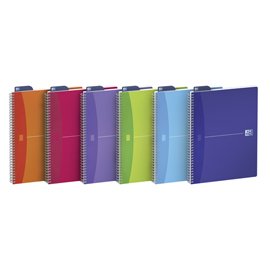 57218 Quaderno spiralato My Colors - 1 rigo con margine - 210 x 297mm - 90gr - 90 fogli - Oxford