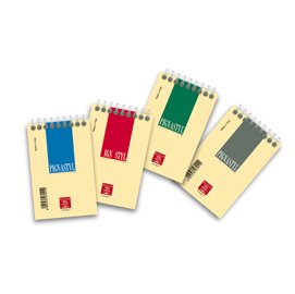 57222 Blocco Pignastyl spiralato - 5mm - A7 - 80 x 120mm - 80gr - 60 fogli - Pigna