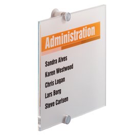 57348 Targa per porte/pareti Crystal Sign - 21 x 21 cm - Durable