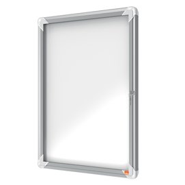 57615 Bacheca per esterni - fondo magnetico bianco - 4 fogli A4 - verticale - Nobo