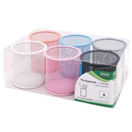 57990 Bicchieri portapenne - rete metallica colorata - 8