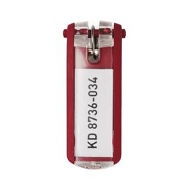 58025 Portachiavi Key Clip - rosso - Durable - conf. 6 pezzi
