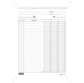 Layout 1 Schede - 3 colonne - 24 x 17 cm verticale - Edipro - conf. 100 pezzi