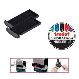 65624 Tampone di ricambio 6/9413 - nero - Trodat - conf. 2 pezzi