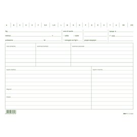 Schede per medici generici - 17 x 24 cm - Edipro - conf. 100 pezzi