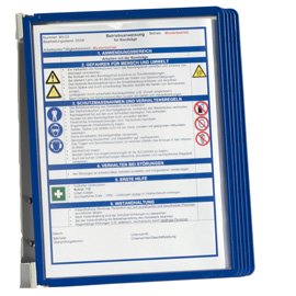 Leggio da parete Vario Wall 5 - 5 pannelli Sherpa inclusi - blu - Durable