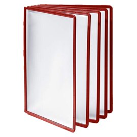 Pannelli di ricambio Sherpa per leggii Vario - rosso - Durable - conf. 5 pezzi